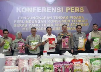 Polri Ungkap Tiga Produsen Beras Oplosan