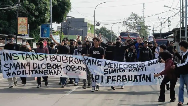 SMAN 4 Kota Serang Didemo, Tuntut Pelaku Pelecehan Seksual Segera Diadili