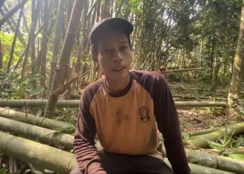 Pengepul Bambu di Lebak Semringah, Permintaan Melonjak Jelang HUT Kemerdekaan RI