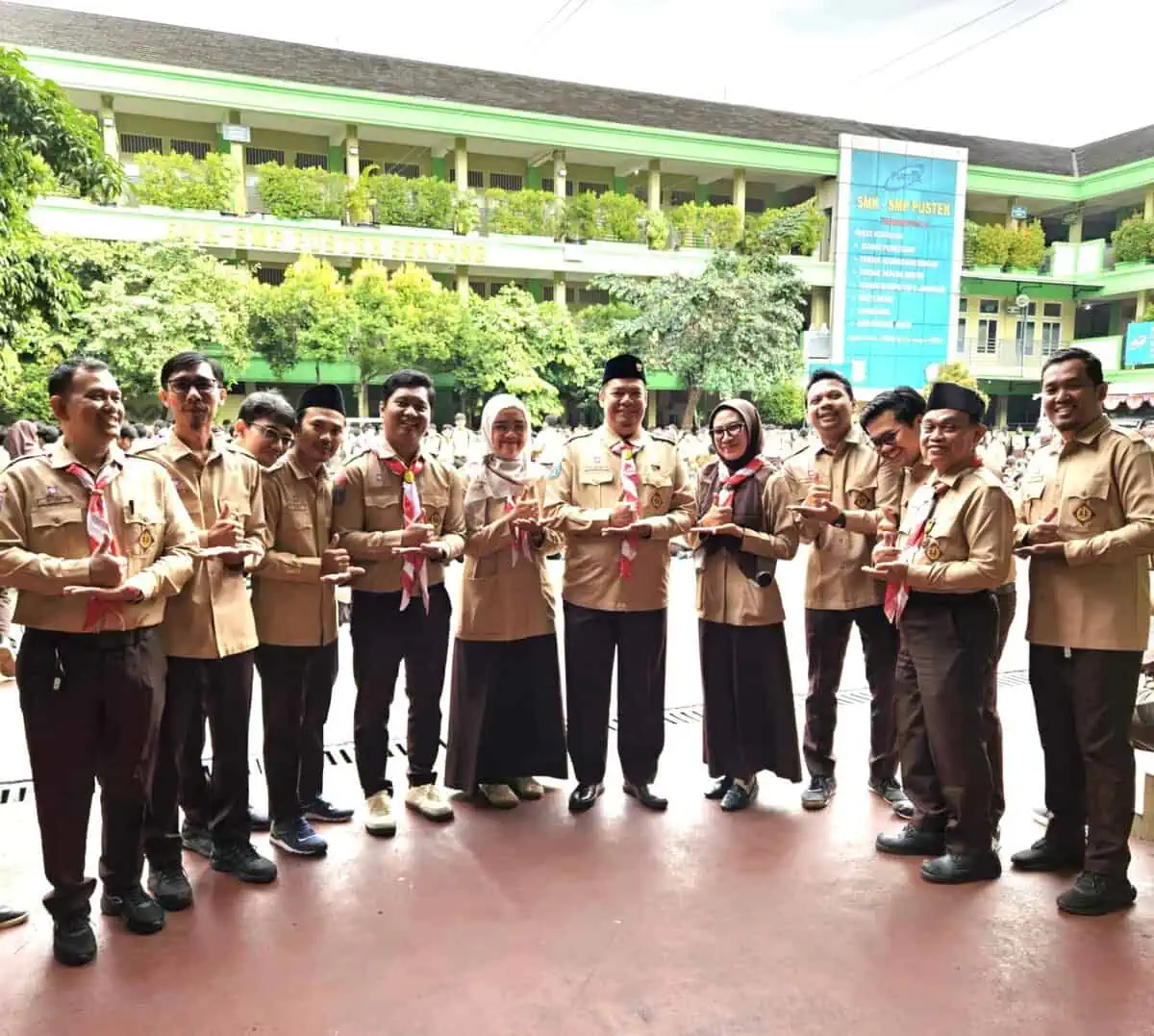 Ribuan Siswa dan Siswi SMK Pustek Serpong, Ikuti Upacara Hari Pramuka ke-64