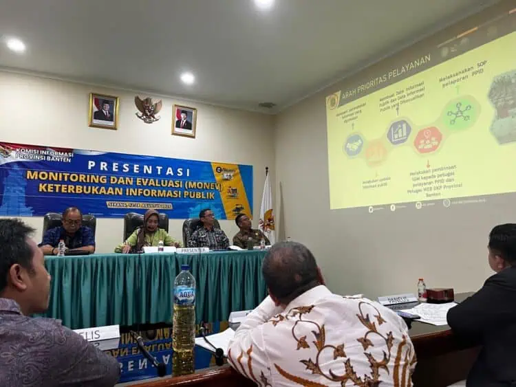 KI Banten Masukkan Pemdes Sebagai Lembaga Publik yang Dilakukan Monev