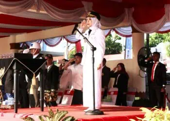 Jadi Inspektur Upacara HUT RI, Bupati Zakiyah Ajak Perangi Korupsi dan Narkoba