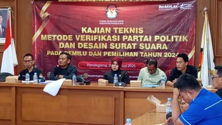 Mantapkan Persiapan Pemilu Mendatang, KPU Pandeglang Gelar Rakor Kajian Teknis