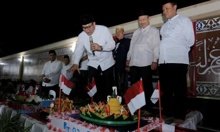 Jelang HUT Kemerdekaan Ke-80, Wakil Wali kota Maryono Ikut Tasyakuran Bareng Warga