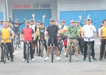 Kapolresta Tangerang Pimpin Gowes Fun Bike Semarakkan HUT RI ke-80