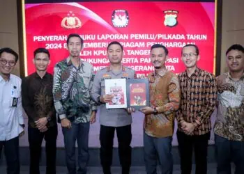 Polres Metro Tangerang Kota Terima Penghargaan atas Dukungan Pengamanan Pemilu 2024
