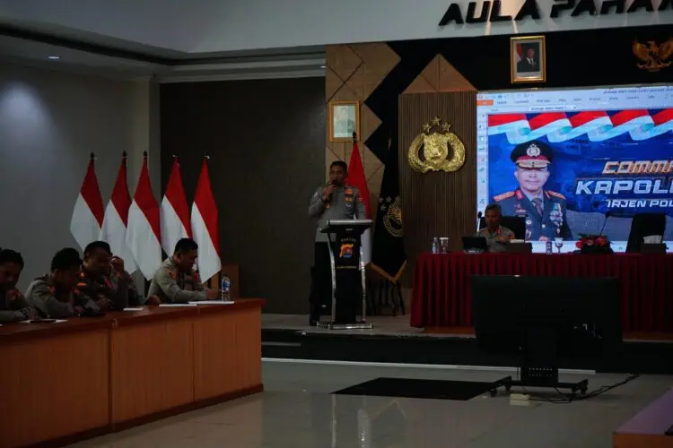 Kumpulkan Jajaran, Kapolresta Tangerang Paparkan Commander Wish Kapolda Banten