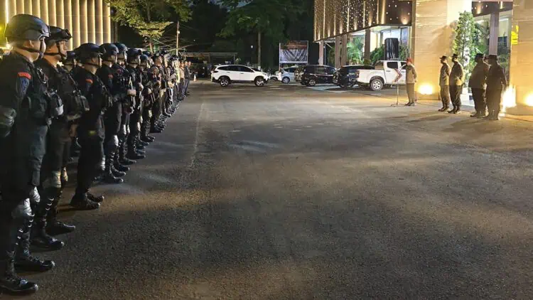 Antisipasi Kerusuhan dan Gangguan Kamtibmas, Ratusan Personel Polda Banten Patroli Skala Besar Gabungan