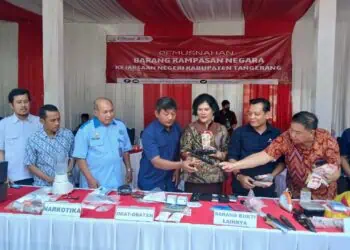 Kejari Kabupaten Tangerang Musnahkan Uang Palsu dan Narkoba