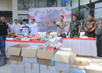 3 Bulan Sat Resnarkoba Polres Metro Tangerang Kota Ungkap 58 Kasus, Ratusan Ribu Obat Berbahaya Disita