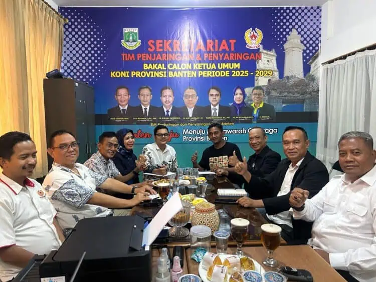 Pengembalian Berkas Bakal Calon Ketua KONI Banten Dibagi Dua Sesi