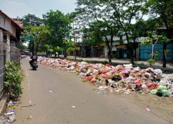Sampah Menumpuk di Jalan Irigasi Sipon Cipondoh, Warga Sebut 2 Pekan Belum Diangkut