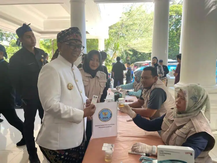 HUT ke-25 Provinsi Banten, Andra Jadi Peserta Pertama Tes Urine