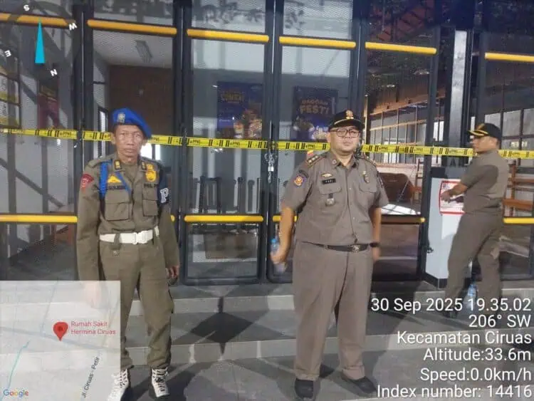 Tetap Beroperasi Meski Dilarang, Petugas Satpol PP Kabupaten Serang Akhirnya Segel Mie Gacoan