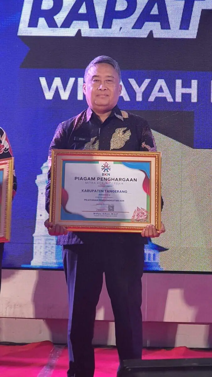 Borong 5 Penghargaan, BKPSDM Kabupaten Tangerang Raih Predikat Mitra Kerja Terbaik BKN Kanreg III Bandung Borong 5 Penghargaan, BKPSDM Kabupaten Tangerang Raih Predikat Mitra Kerja Terbaik BKN Kanreg III Bandung