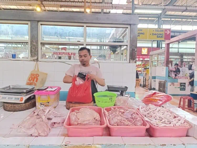 Harga Daging Ayam di Tangsel Melonjak, Pedagang dan Pembeli Mengeluh