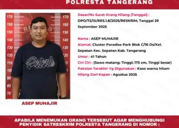 DPO: Mantan Sekretaris Desa Karet, Kecamatan Sepatan, Asep Muhajir, masuk dalam Daftar Pencarian Orang (DPO), setelah ditetapkan tersangka oleh Kepolisian Resort Kota Tangerang dalam kasus penipuan dan penggelapan mobil, Kamis (16/10). (ISTIMEWA)