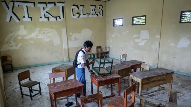 Fasilitas Rusak, KBM SMK Al-Anshor di Cirarab Legok Diliburkan
