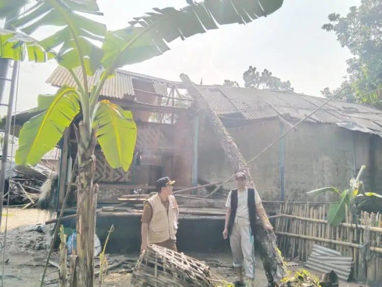 Dampak Badai Sumur Pandeglang, Banjir Sudah Surut dan 2 Rumah Rusak Parah