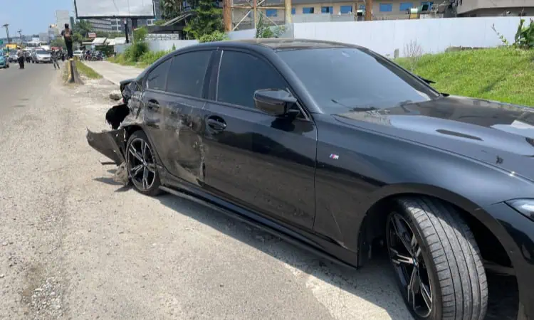 BMW Ditabrak Wuling, Macet 5 km di Jalan Raya Bandara Soekarno-Hatta