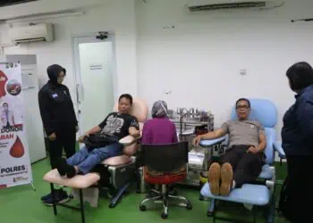 HUT ke-74, Humas Polres Metro Tangerang Kota Gelar Donor Darah