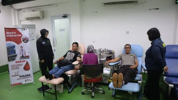 HUT ke-74, Humas Polres Metro Tangerang Kota Gelar Donor Darah