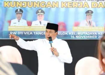 Disambangi Bupati Tangerang, Warga Villa Tangerang Elok Adukan Banjir