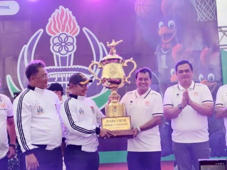 Tutup Porkab VI Tangerang, Bupati: Dukung Kemajuan Olahraga