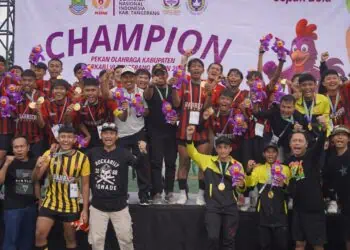 Sindang Jaya Rebut Medali Emas Sepakbola Porkab VI Tangerang