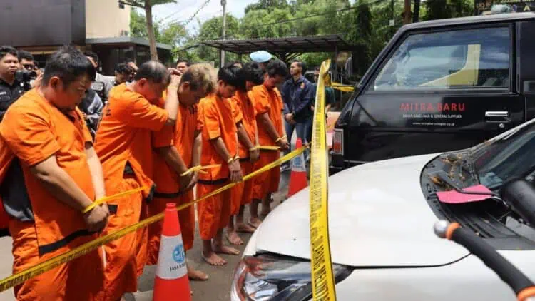 Dua Kelompok Curanmor Diamankan ke Mapolda Banten, 6 Orang Ditangkap 4 Masih DPO