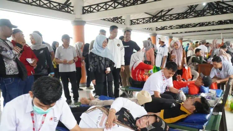CKG, Donor Darah Hingga Pasar Tani, Meriahkan HKN dan HUT Korpri di Pandeglang