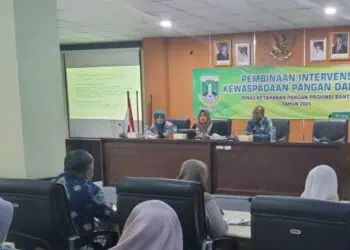 RAKOR : DKP Provinsi Banten melakukan rakor pembinaan intervensi ketahanan pangan dan gizi. (ISTIMEWA)