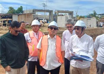 Gubernur Andra Tinjau Pembangunan SMAN 9 Kota Serang