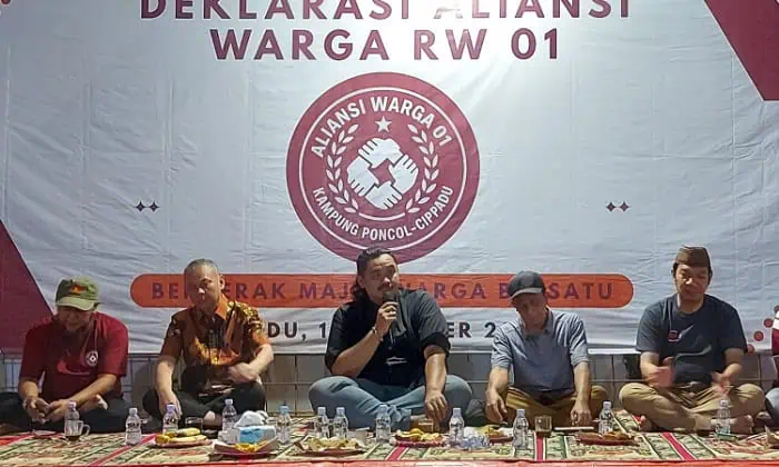 Warga RW 01 Cipadu Bentuk Aliansi, Wakil Ketua DPRD Kota Tangerang Sebut Permudah Program Pemerintah