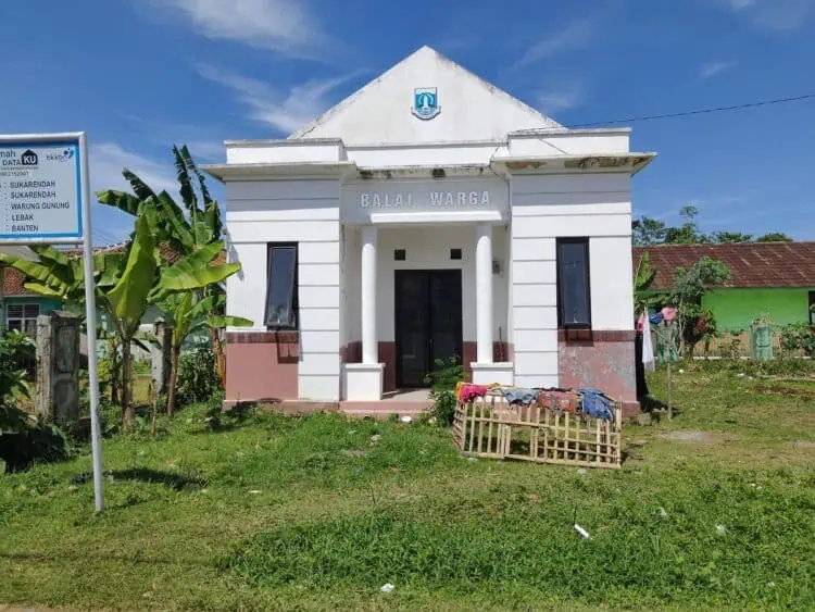 Bangunan Balai Warga di Lebak Terbengkalai