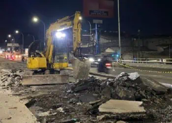 Flyover Jenderal Sudirman Tangerang Sedang Diperbaiki, Pengendara Diminta Waspada