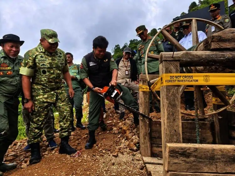 Satgas PKH Tutup Puluhan Pertambangan Emas Ilegal di Lebak