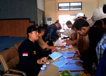 180 Perangkat Desa Jalani Tes Urine di Kecamatan Kresek