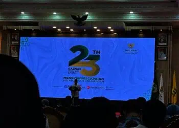 Badan Amil Zakat Nasional (Baznas) Provinsi Banten, menggelar peringatan Milad ke-23, di Pendopo Gubernur Banten, KP3B, Kota Serang, Selasa (2/12/2025). (ISTIMEWA)