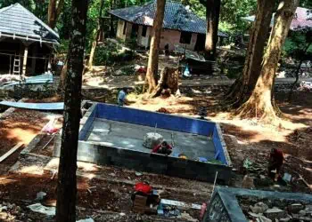 Sejumlah Sarpras di kawasan Tahura, Banten, mulai diperbaiki. (ISTIMEWA)