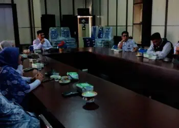 Disporapar Kabupaten Serang, gelar Rakor dengan BMKG, BPBD dan Diskominfo, terkait kondisi dan situasi jelang libur Nataru, Rabu (3/12/2025). (SIDIK/SATELITNEWS.COM)