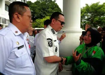 153 Ojol Dapat Bantuan Paket Bansos dari Pemkot Serang