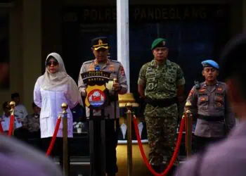 GELAR PASUKAN - Ribuan personel aparatur gabungan disebar, amankan Natal dan Tahun Baru di wilayah Pandeglang. Gelar Pasukan Operasi Lilin Maung 2025, (ISTIMEWA)