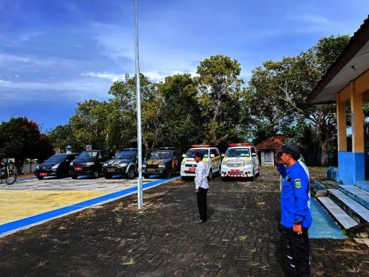 Kesiapsiagaan Nataru Ditingkatkan, KSB Bersama Forkopimkec Angsana Pandeglang Gelar Apel Bersama