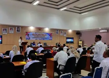 Suasana kegiatan Rakor Keterbukaan Informasi Publik (KIP), yang digelar Diskominfosantik Kabupaten Pandeglang, beberapa waktu lalu. (ISTIMEWA)