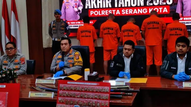 Sepanjang Tahun 2025, Kasus Pidana di Wilayah Polresta Serang Kota Meningkat