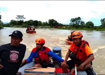 Banjir Meluas, Ketinggian Air di Desa Idaman Patia Pandeglang Terus Naik