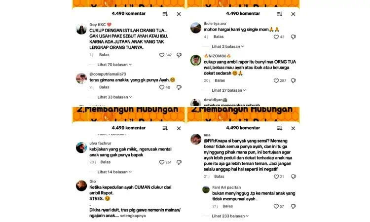 Gerakan Ayah Ambil Rapor Tuai Banyak Respons Negatif di Media Sosial, Ini Sebabnya