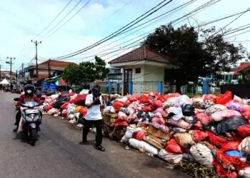 Ditumpuk di Pinggir Jalan, Tangerang Selatan Dikepung Sampah