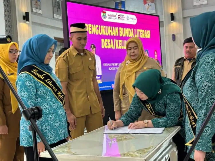 Ratusan Bunda Literasi Desa dan Kelurahan se Kabupaten Tangerang Dikukuhkan